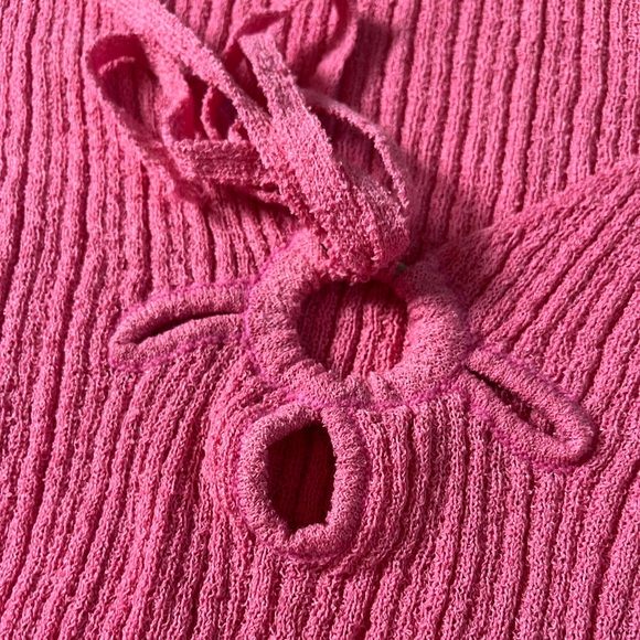 POL Ribbed Knit Sweater Top Large - Picture 3 of 6